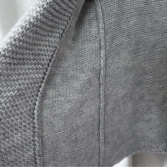 J Jill Chunky Alpaca Blend Cardigan in Dove Gray size Small - Picture 7 of 13